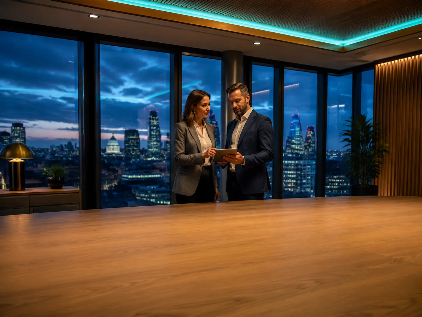 Enterprise team reviewing payments data on a screen